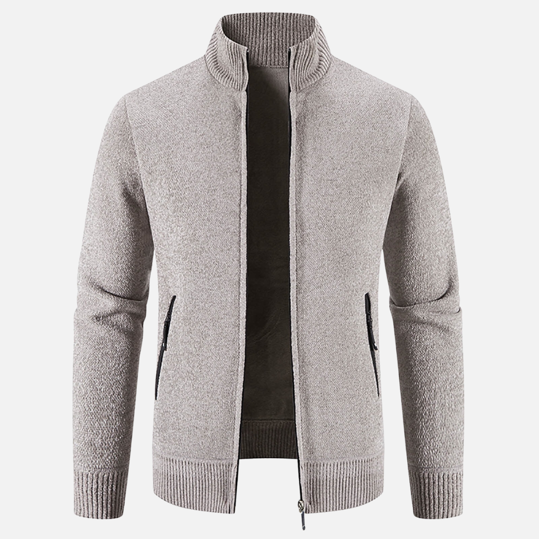 Cardigan Chaud à Fermeture Zippée pour Homme | Pull d’Hiver Confortable