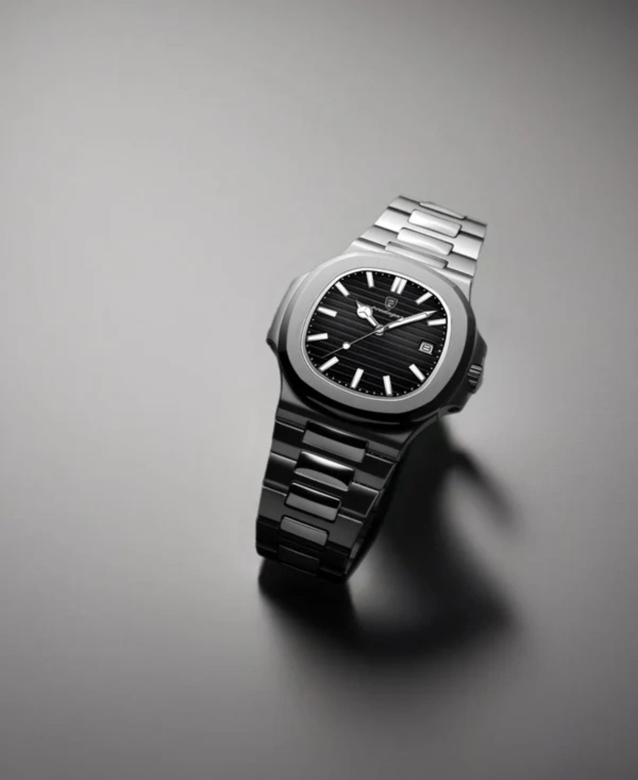 Montre de Luxe en Acier Inoxydable pour Homme | Résistante à l’Eau avec Affichage de la Date