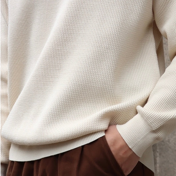 Pull Polo Ample en Maille Chaude pour Homme | Confortable pour l’Hiver