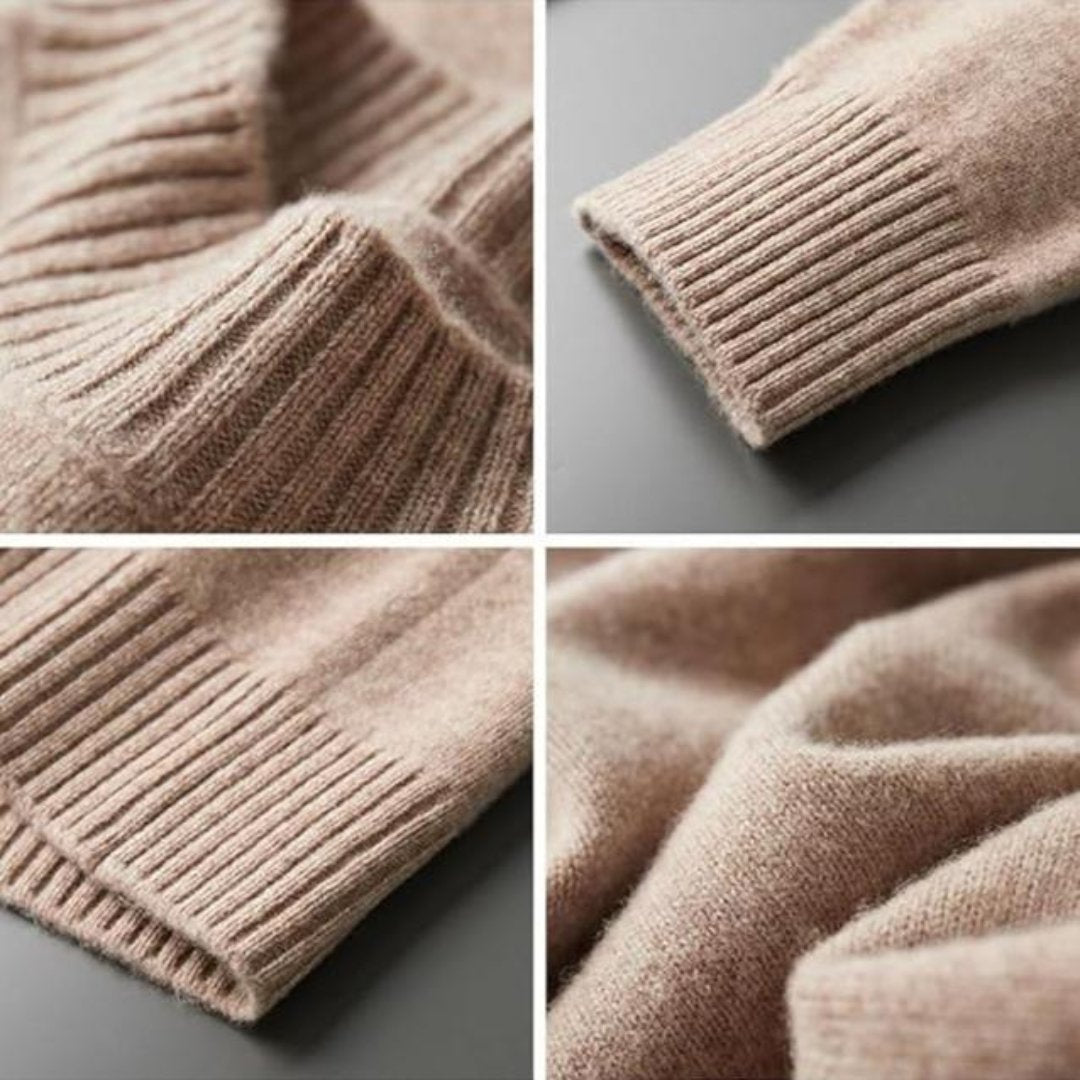 Pull Chaud à Manches Longues et Col Rond pour Homme | Pull Décontracté en Maille