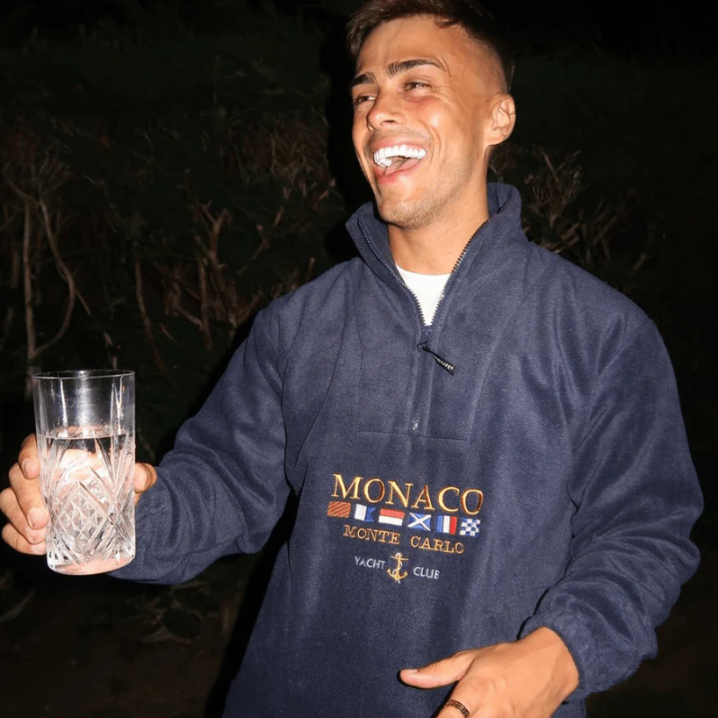 Pull Brodé Monaco Monte-Carlo pour Homme | Pull d’Hiver