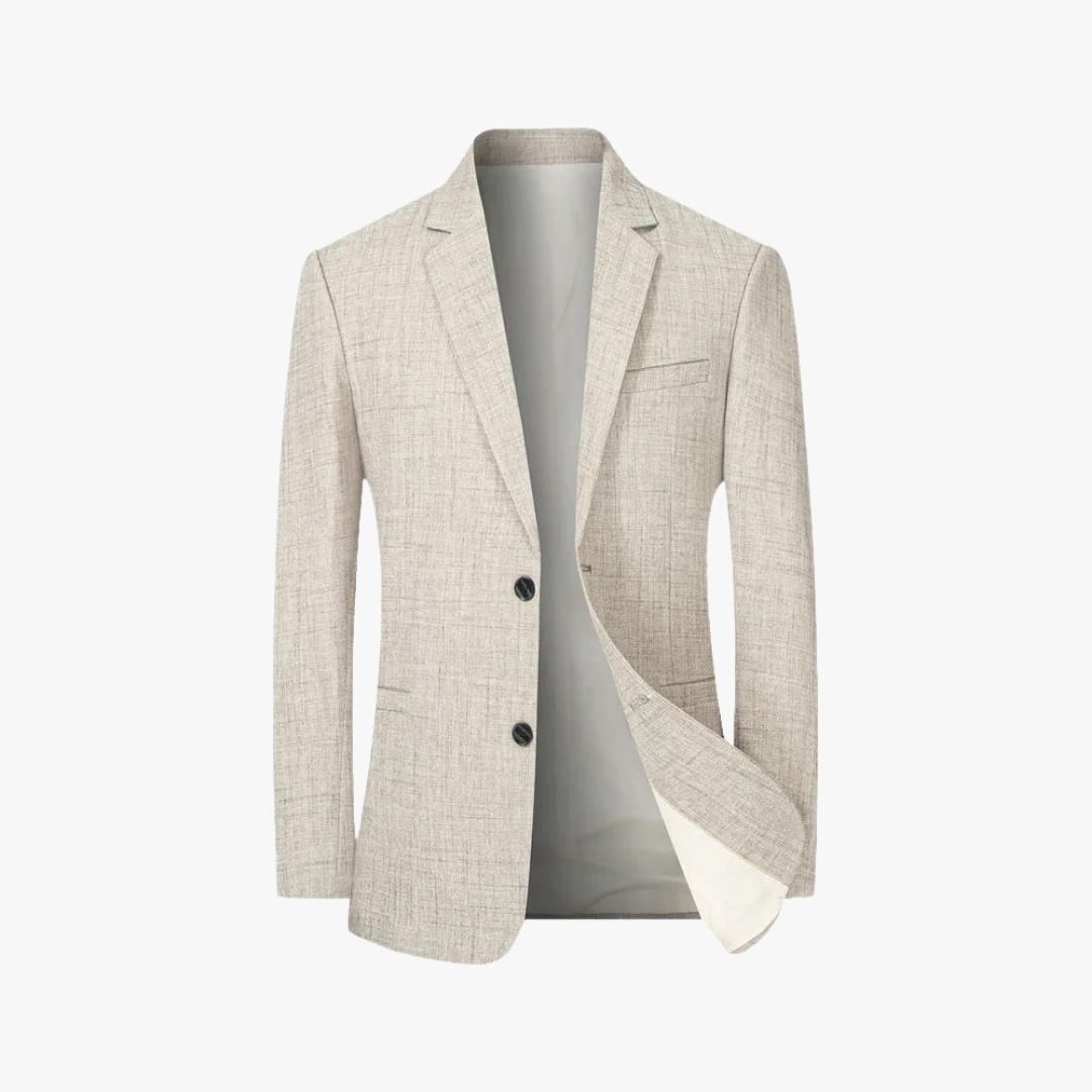 Blazer Slim Fit à Manches Longues pour Homme | Veste de Costume Formelle