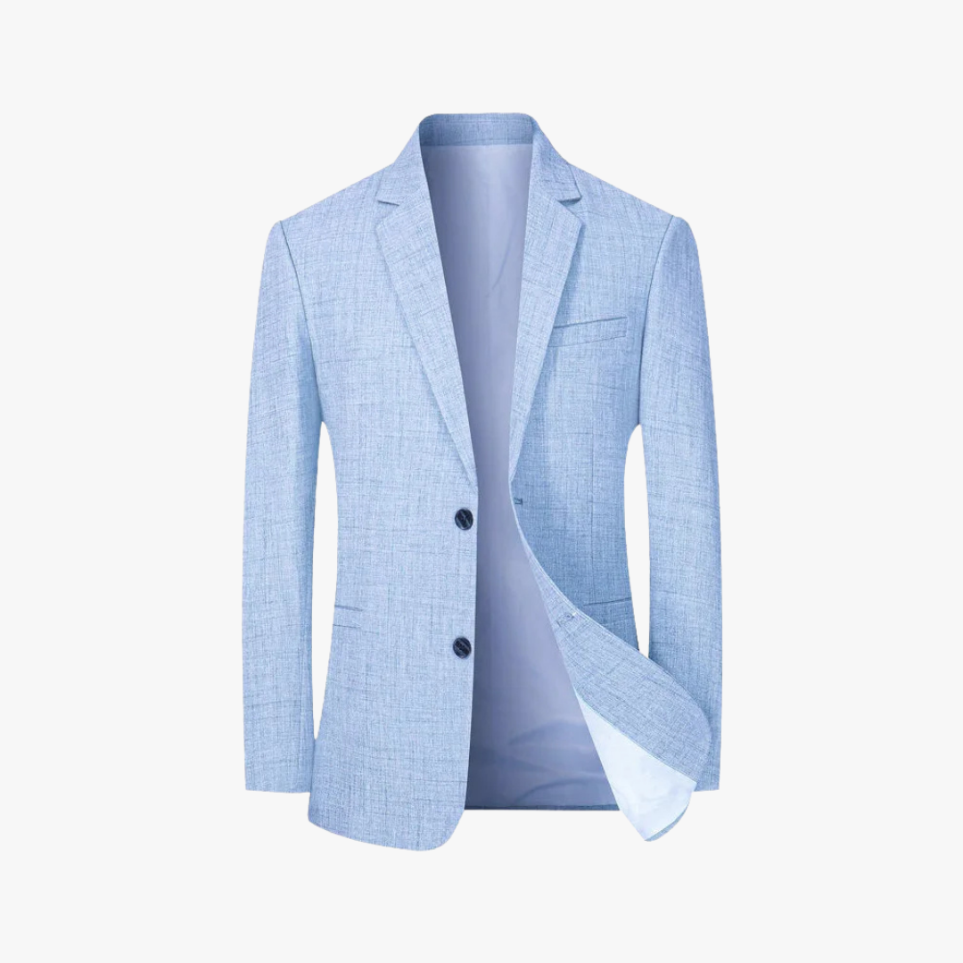 Blazer Slim Fit à Manches Longues pour Homme | Veste de Costume Formelle