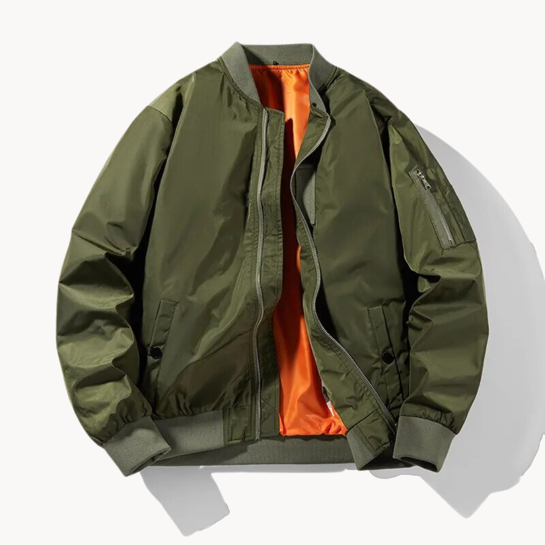 Blouson Bombers Léger et Chaud pour Homme | Veste d’Hiver Extérieure Coupe-Vent