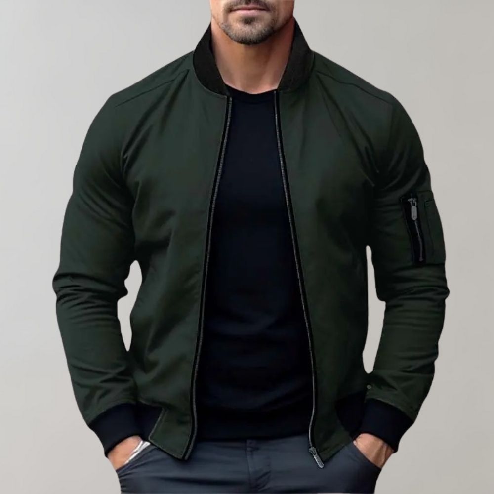 Blouson Bomber Léger pour Homme à Fermeture Éclair | Veste Coupe-Vent
