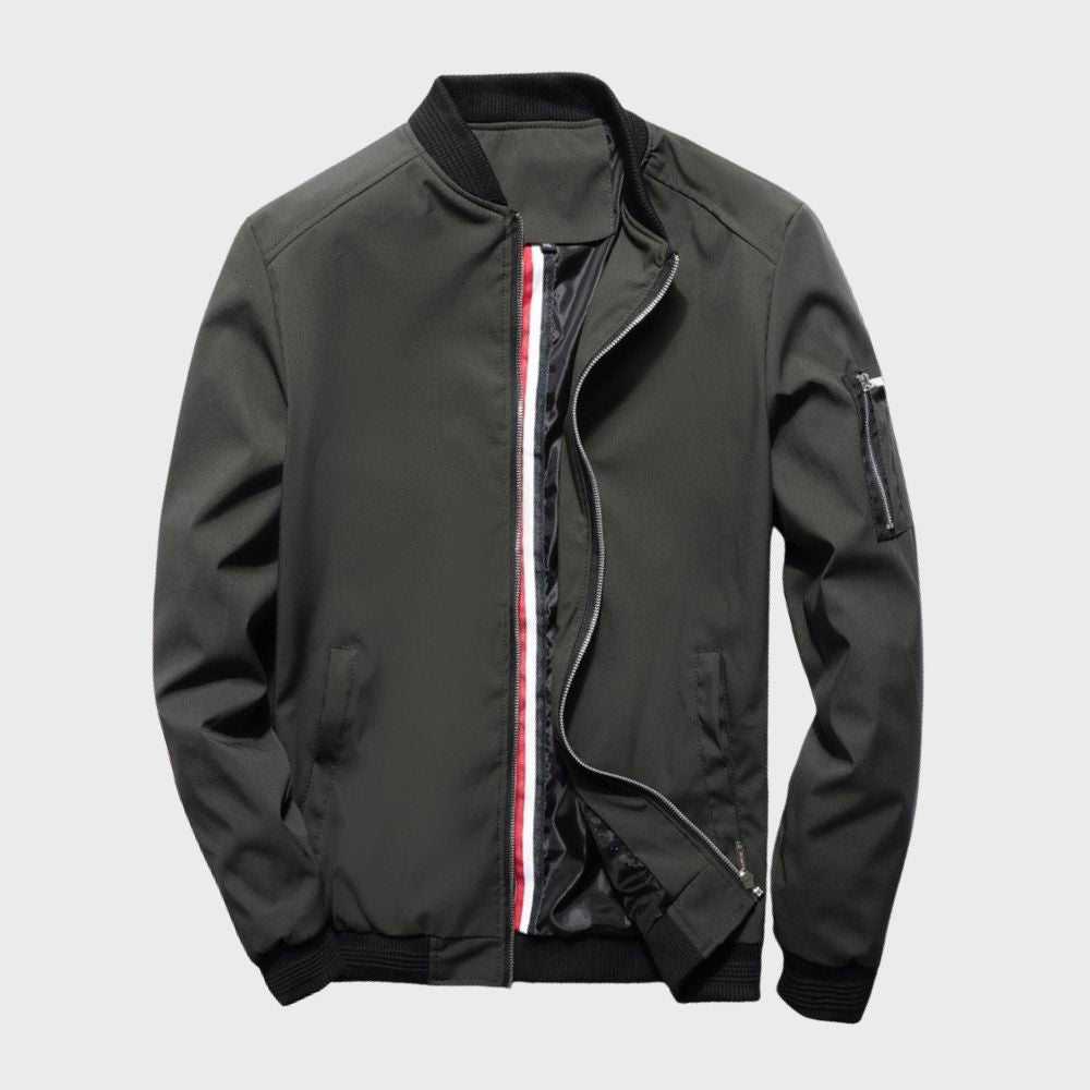Blouson Bomber Léger pour Homme à Fermeture Éclair | Veste Coupe-Vent