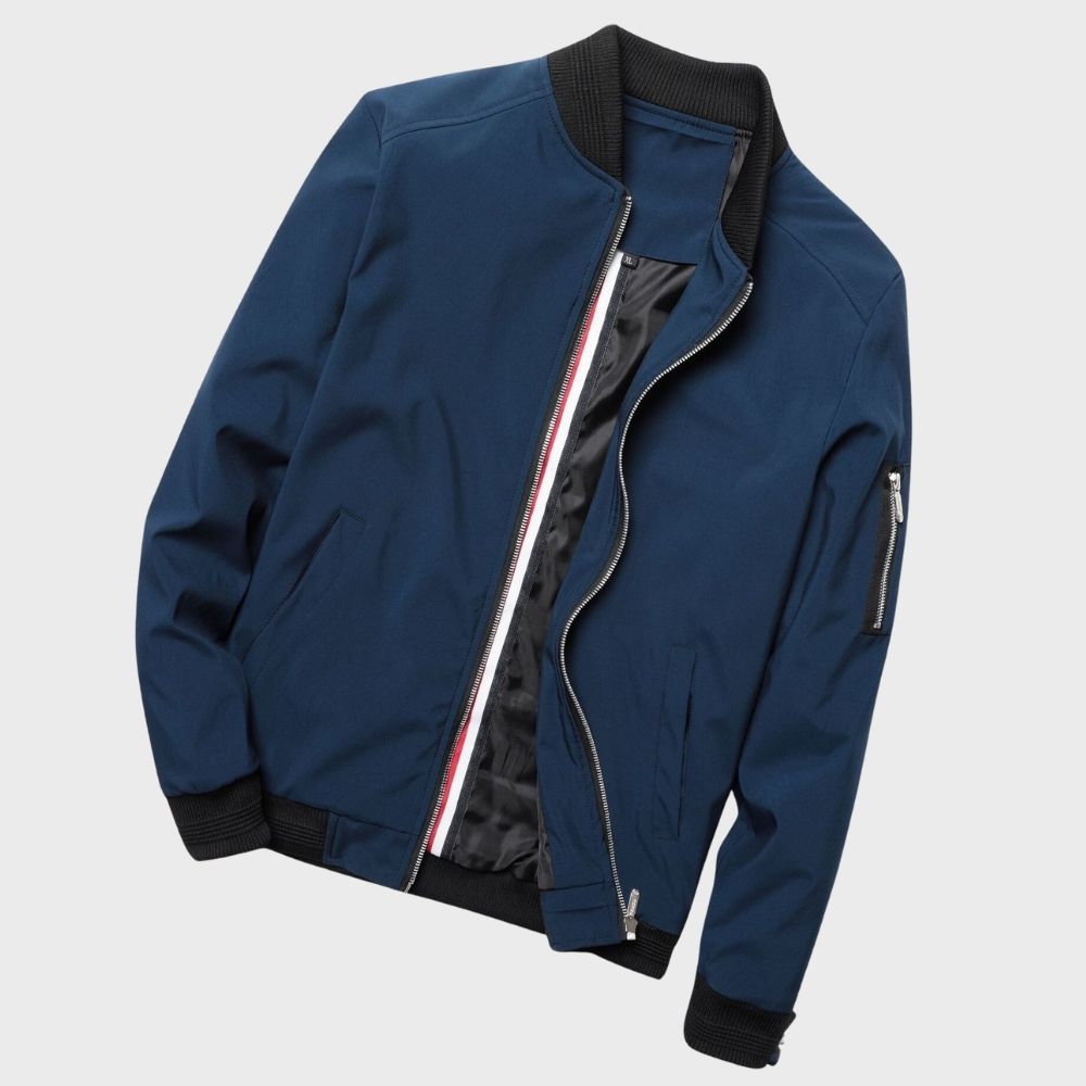 Blouson Bomber Léger pour Homme à Fermeture Éclair | Veste Coupe-Vent