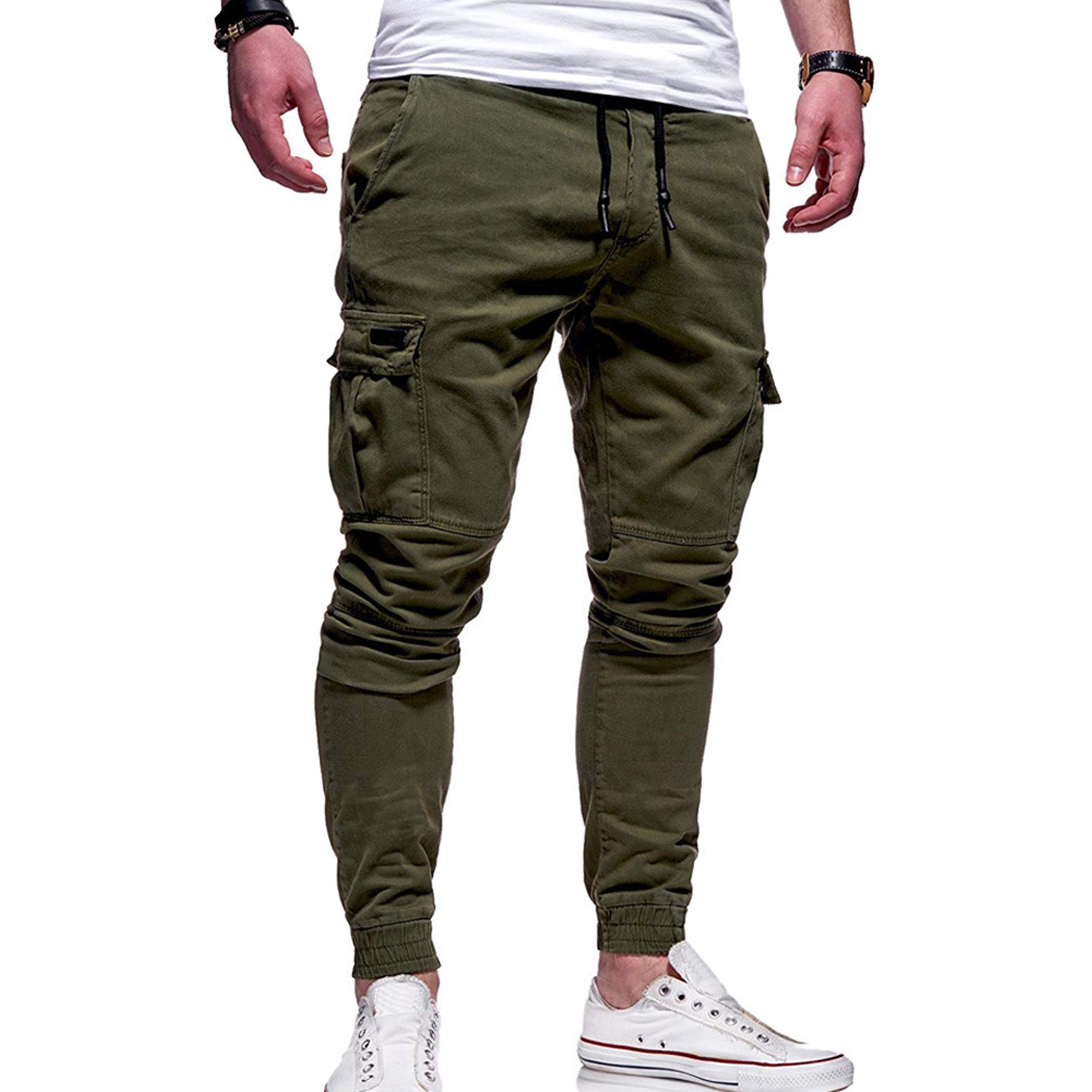Pantalon Cargo Jogger Slim Fit Confortable pour Homme | Pantalon Utilitaire avec Poches Latérales