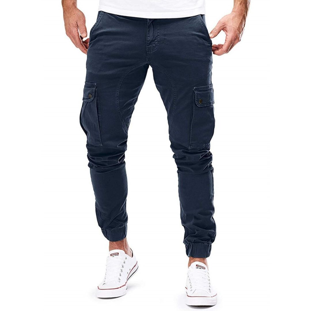 Pantalon Cargo Jogger Multi-Poches pour Homme | Pantalon Slim Fit Style Militaire