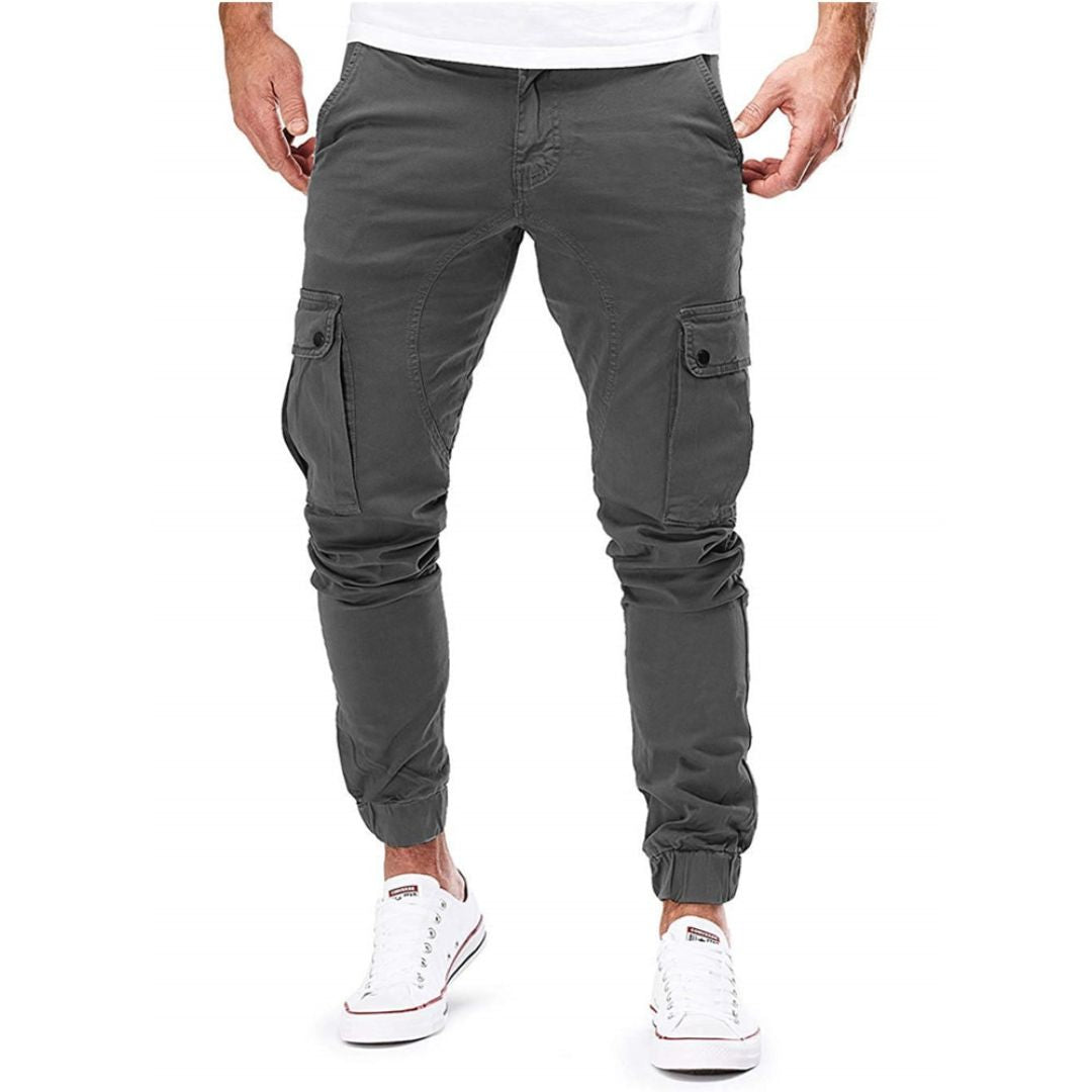 Pantalon Cargo Jogger Multi-Poches pour Homme | Pantalon Slim Fit Style Militaire
