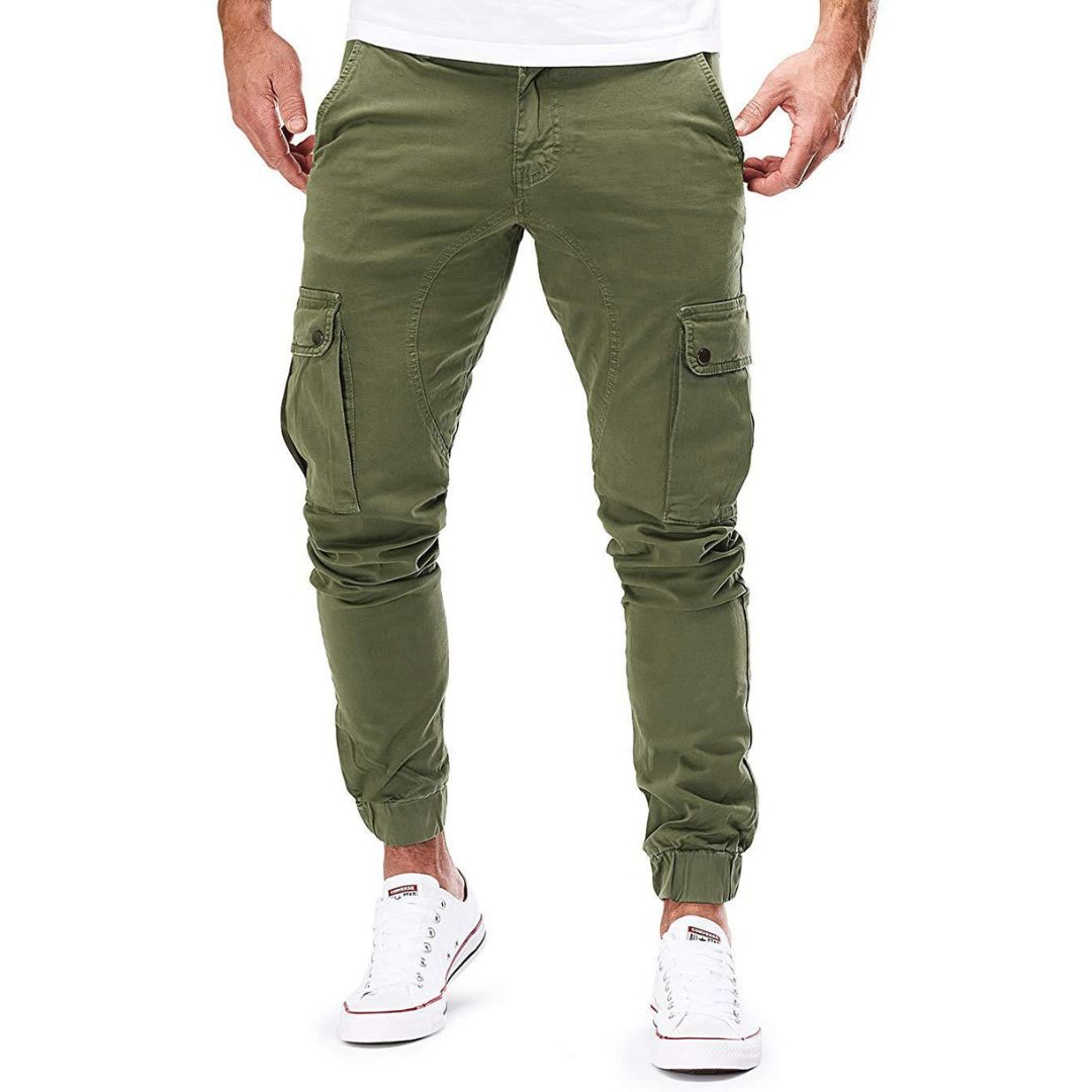 Pantalon Cargo Jogger Multi-Poches pour Homme | Pantalon Slim Fit Style Militaire