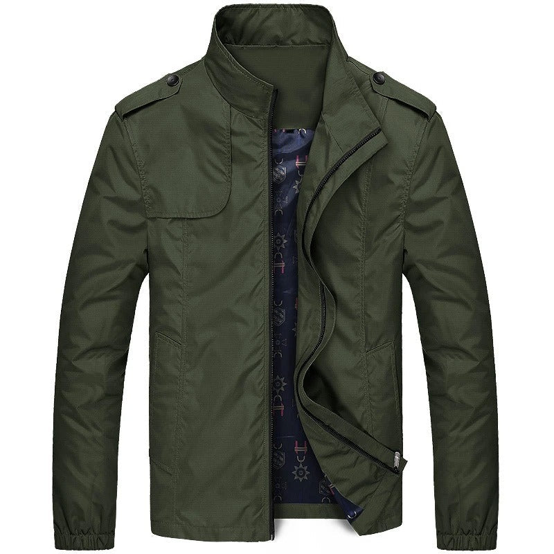 Veste Légère Zippée Coupe-Vent pour Homme | Manteau Style Militaire