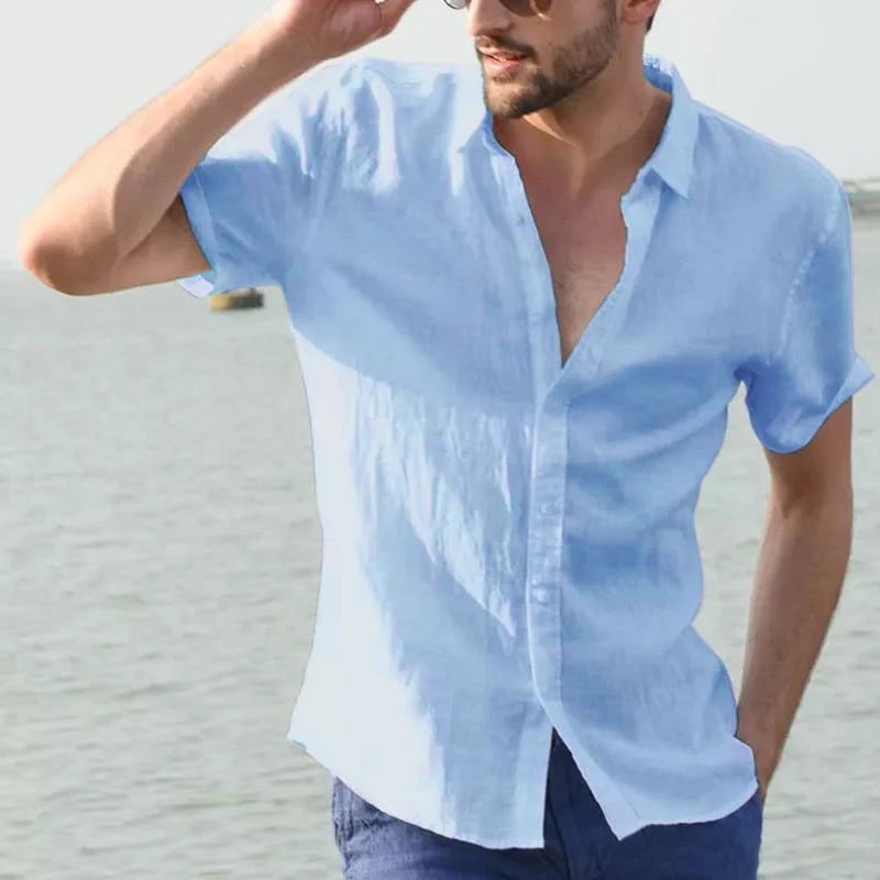 Bellini | Chemise Décontractée à Manches Courtes Pour Hommes
