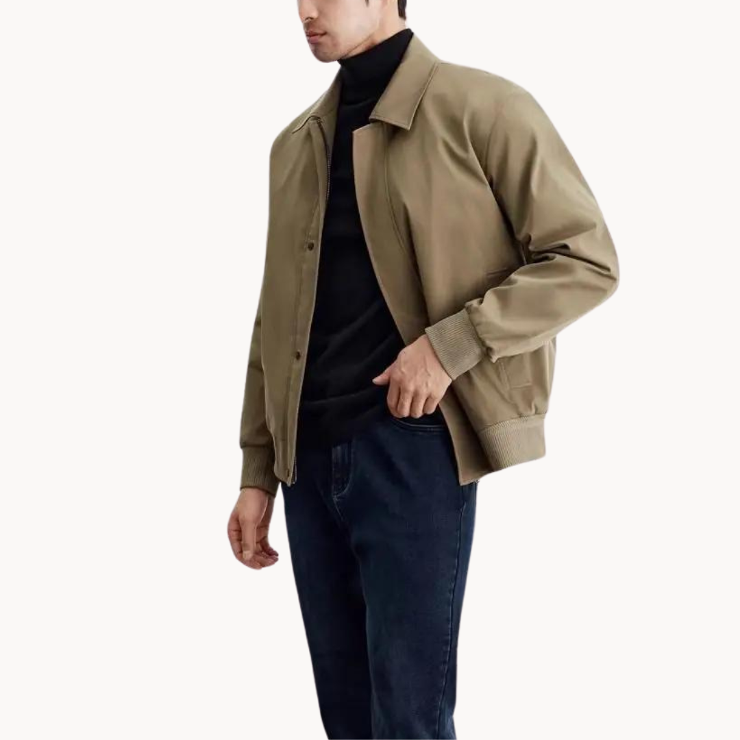 Veste Harrington Légère d’Hiver pour Homme | Veste Chaude à Coupe Ample