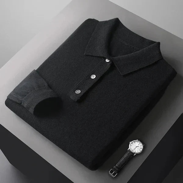 Pull Polo Chaud en Maille pour Homme | Pull d’Hiver Doux
