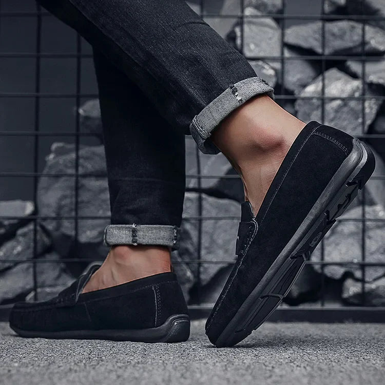 Mocassins Légers Confortables pour Homme | Chaussures à Enfiler en Daim
