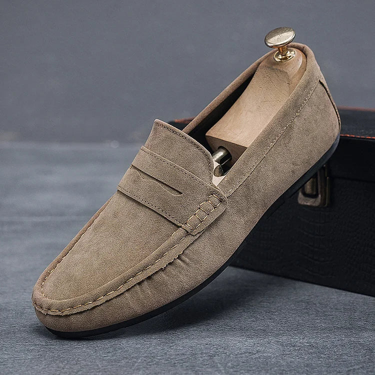 Mocassins Légers Confortables pour Homme | Chaussures à Enfiler en Daim