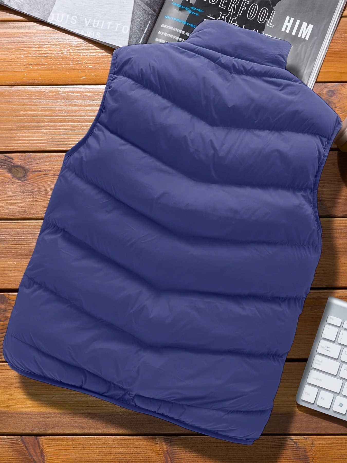 Doudoune Sans Manches Légère pour Homme | Veste Matelassée Chaude d’Hiver