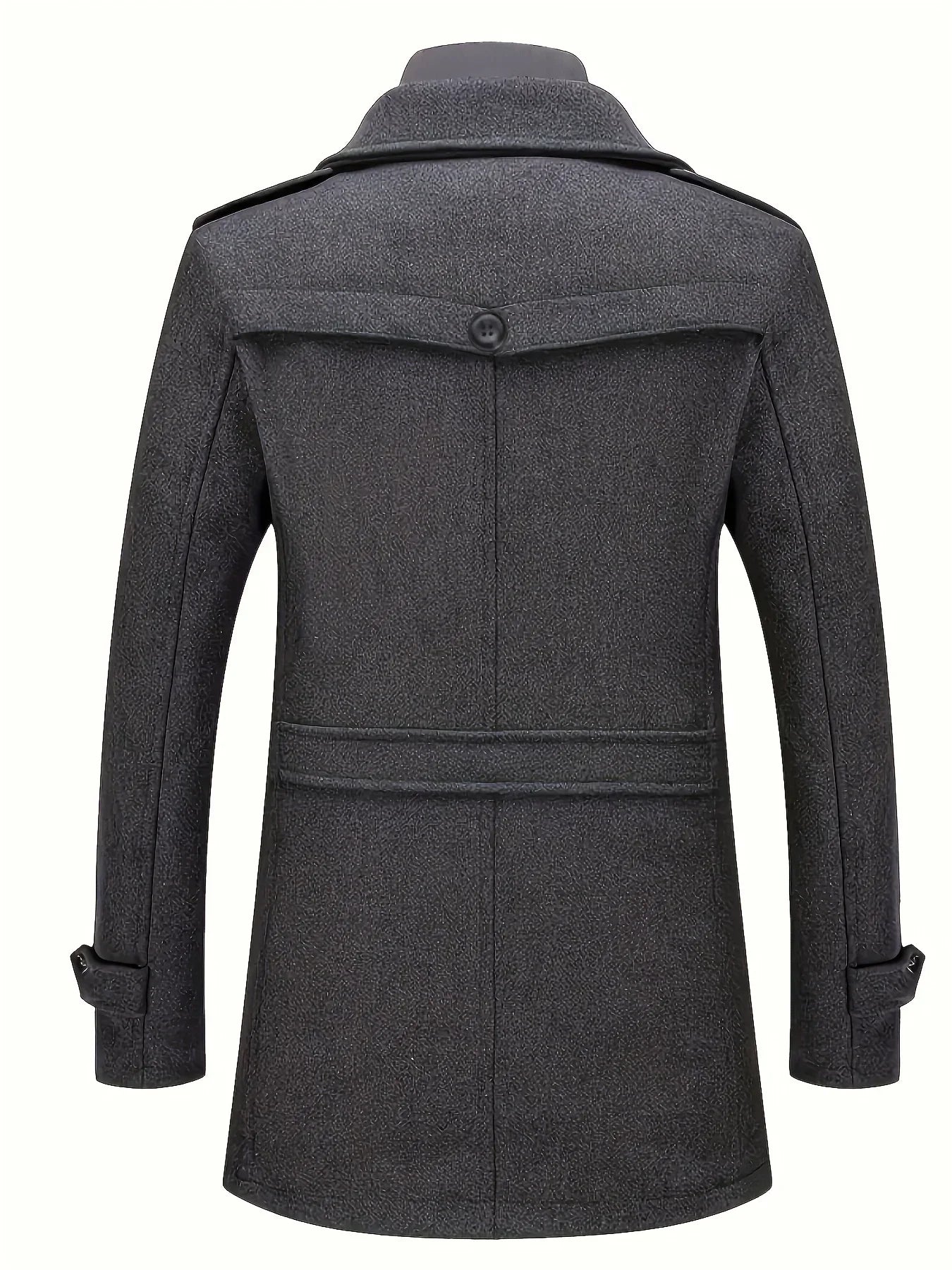 Trench Long d’Hiver à Double Fermeture pour Homme | Manteau Chaud