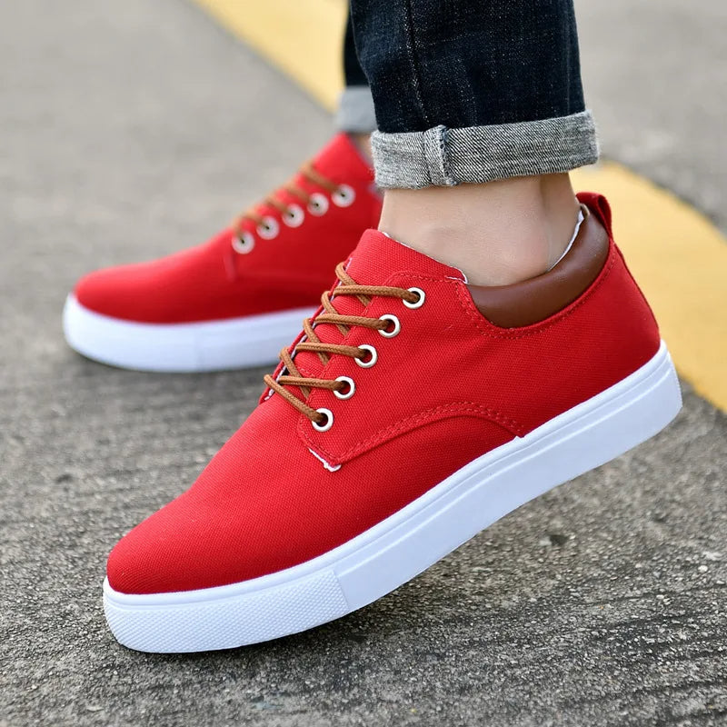 Baskets Décontractées Légères à Lacets pour Homme | Chaussures Confortables en Toile