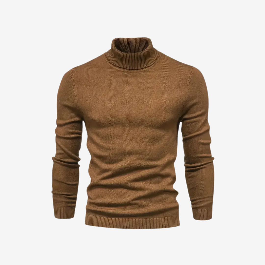 Pull à Col Roulé Chaud à Manches Longues pour Homme | Pull d’Hiver Confortable