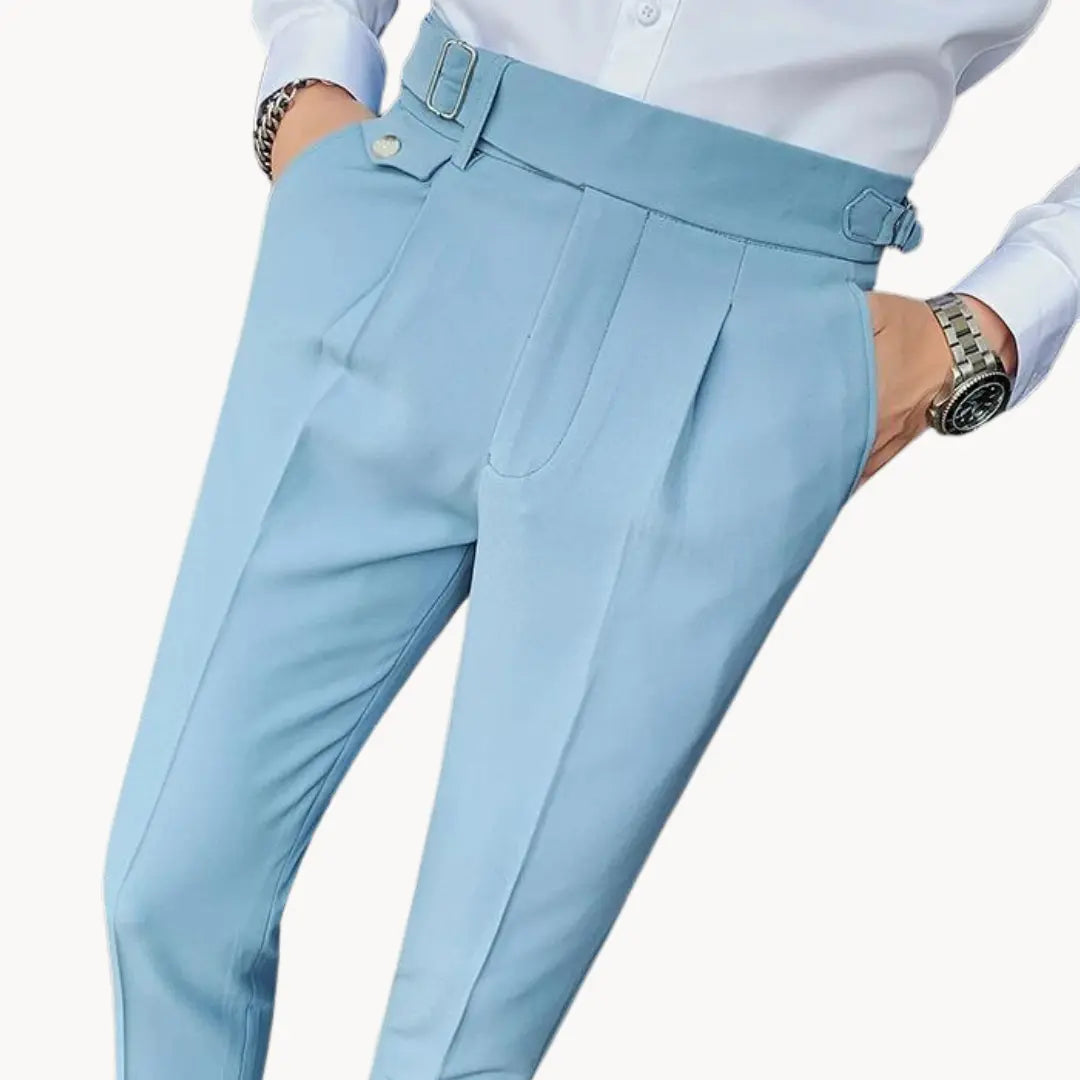 Pantalon de Costume Plissé pour Homme | Pantalon Habillé Slim Fit