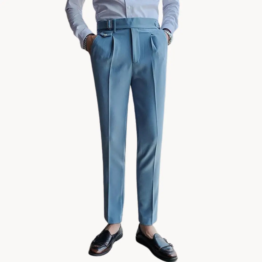 Pantalon de Costume Plissé pour Homme | Pantalon Habillé Slim Fit