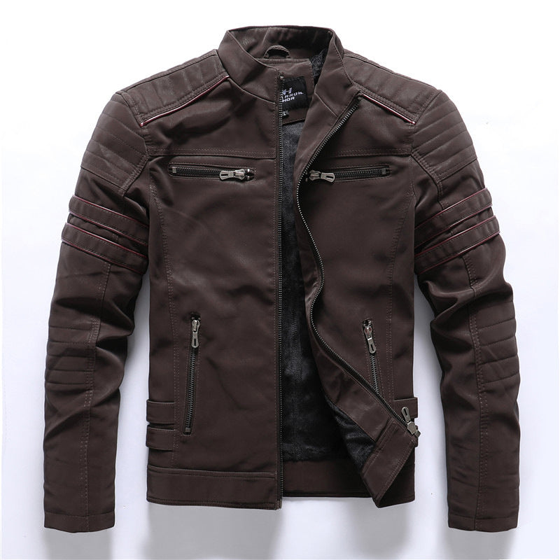 Veste de Moto Biker Slim Fit pour Homme | Blouson Motard Matelassé
