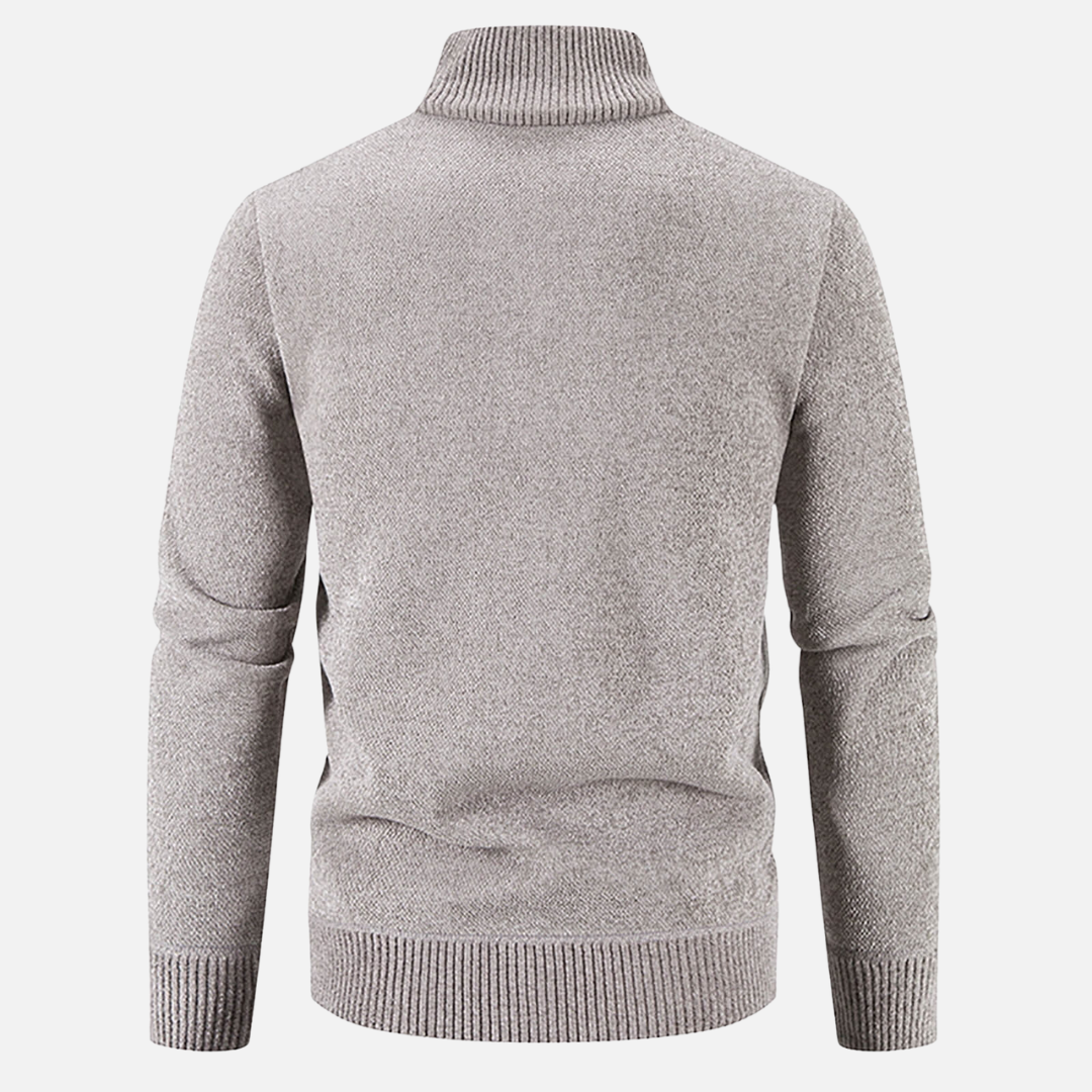 Cardigan Chaud à Fermeture Zippée pour Homme | Pull d’Hiver Confortable