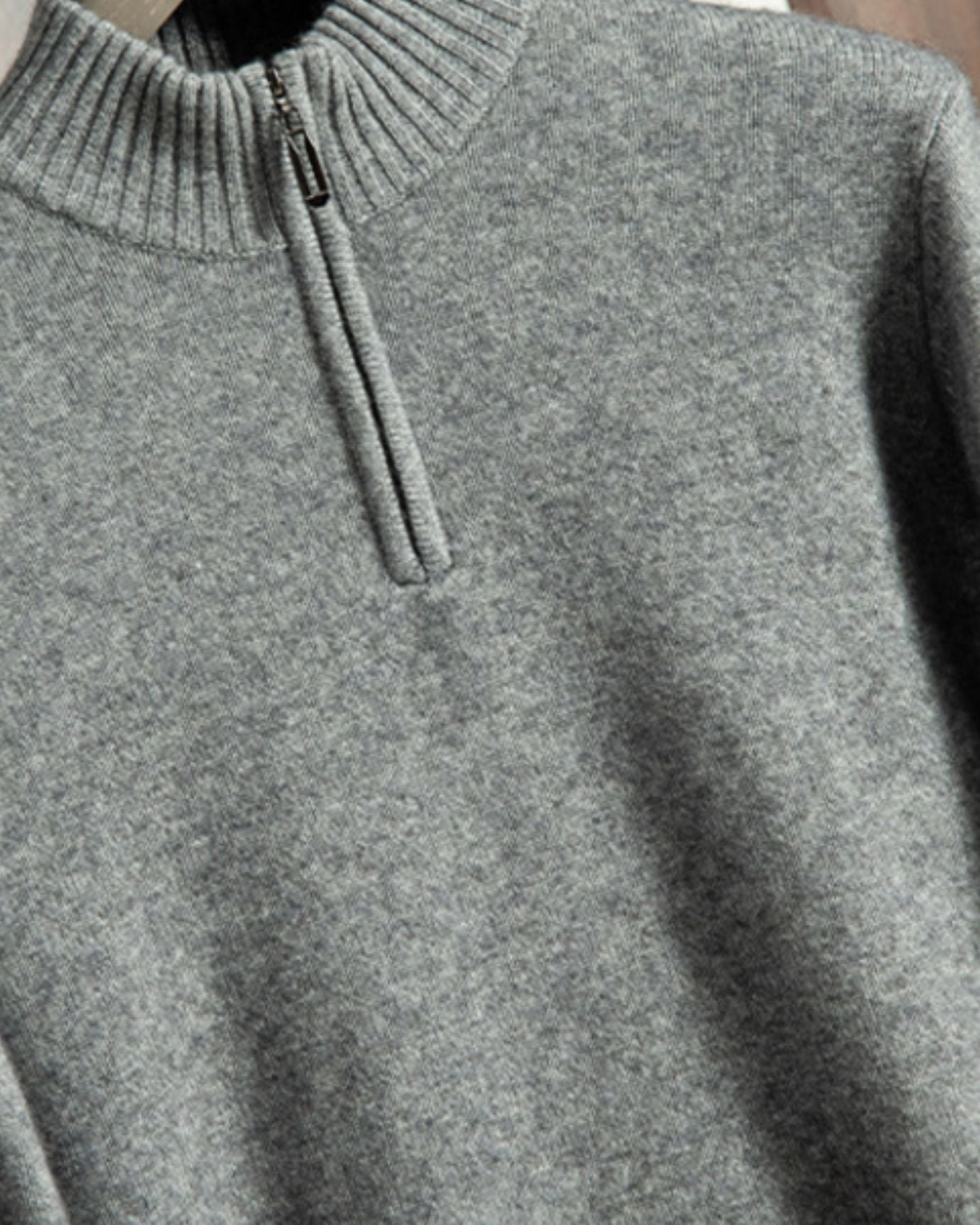 Pull à Demi-Zip à Manches Longues pour Homme | Doux & Confortable