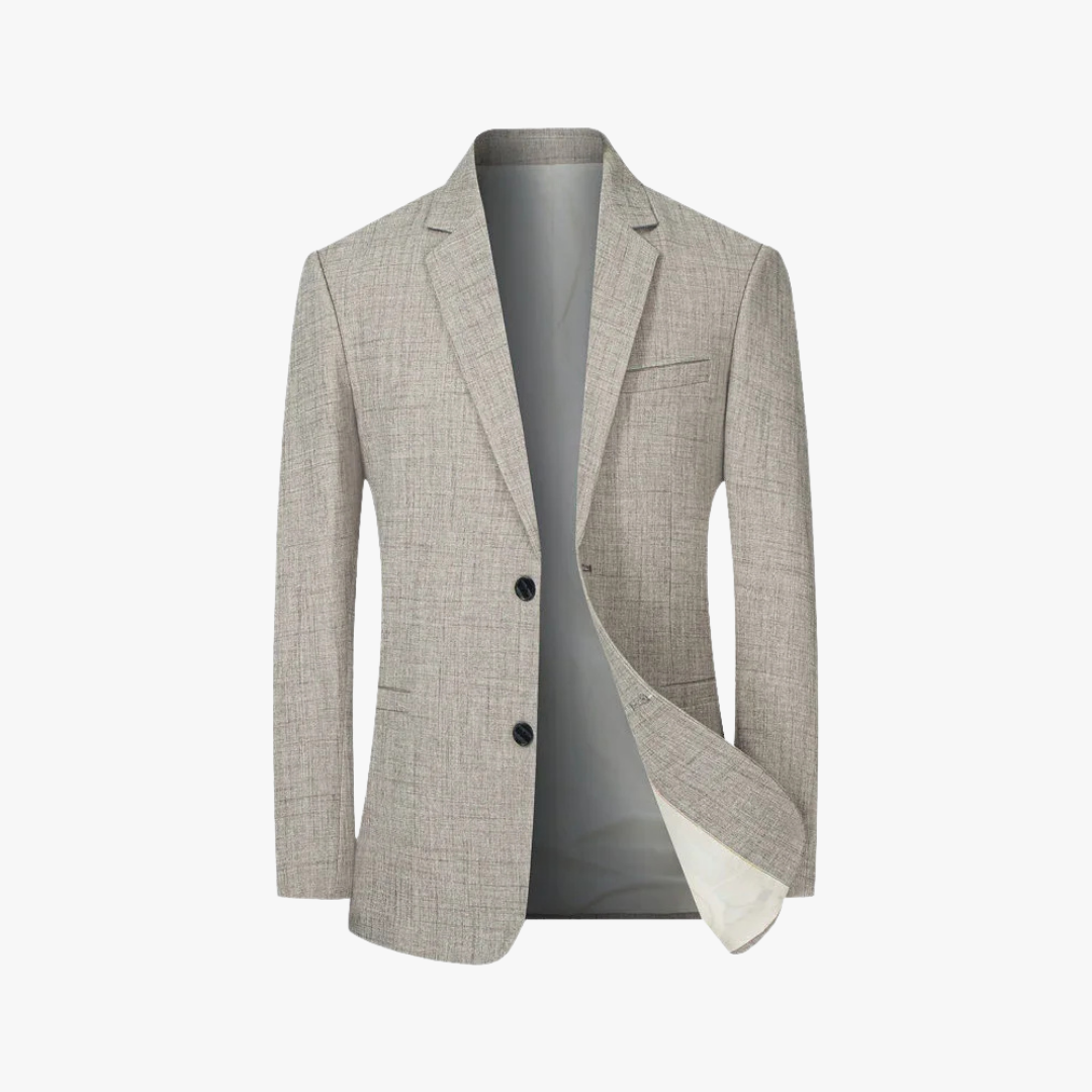 Blazer Slim Fit à Manches Longues pour Homme | Veste de Costume Formelle