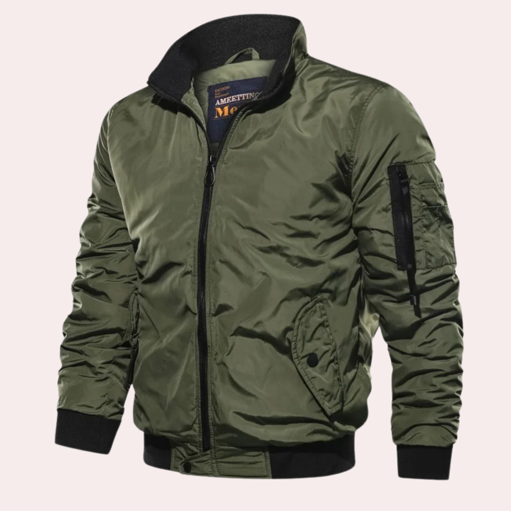 Blouson Bombers Coupe-Vent Chaud pour Homme | Veste Streetwear Légère d’Hiver