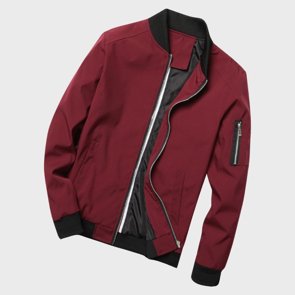 Blouson Bomber Léger pour Homme à Fermeture Éclair | Veste Coupe-Vent