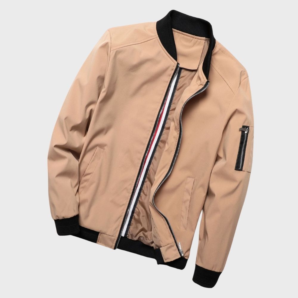 Blouson Bomber Léger pour Homme à Fermeture Éclair | Veste Coupe-Vent