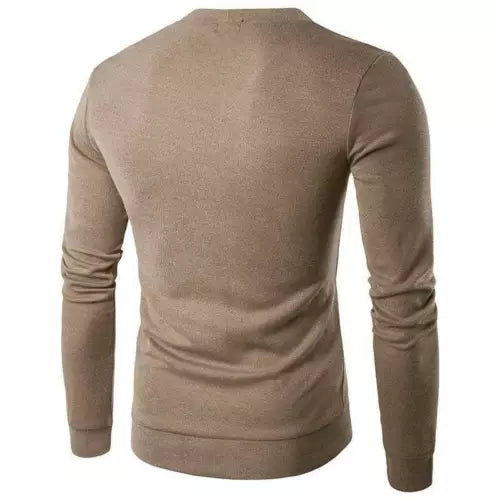 Cardigan à Col V pour Homme avec Boutons | Pull d’Hiver Chaud et Confortable