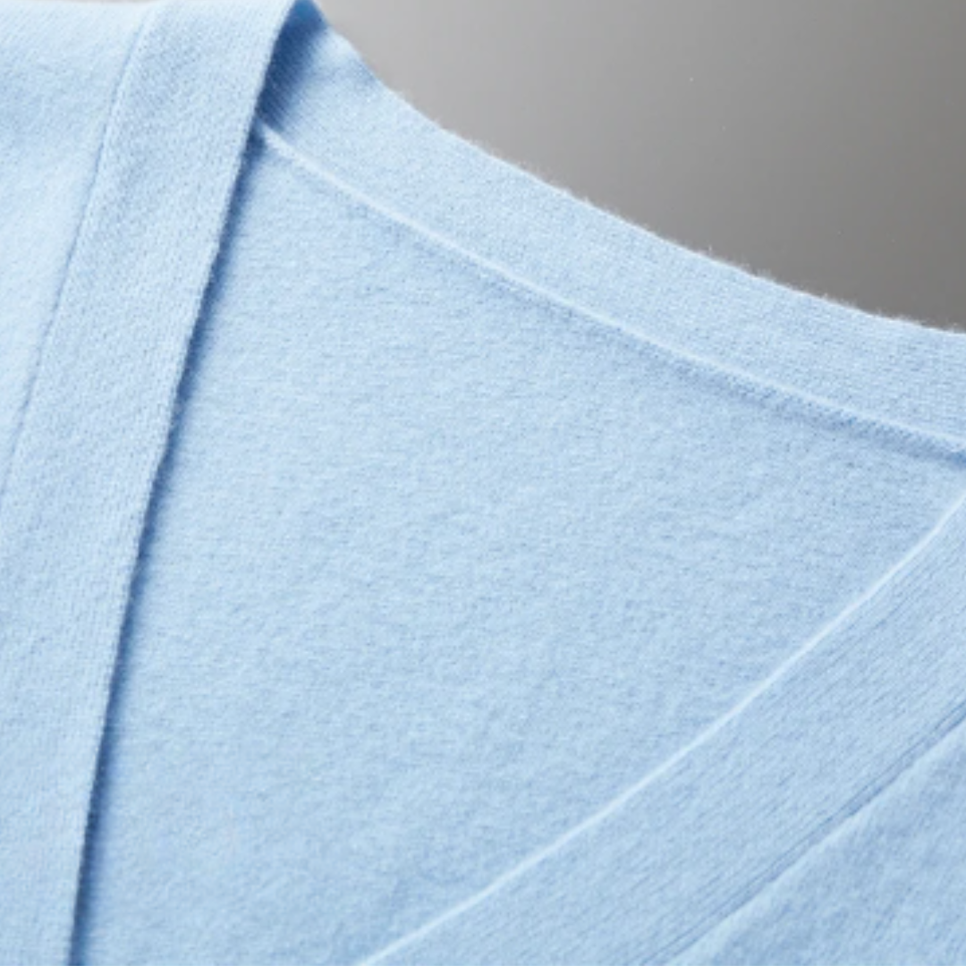 Cardigan en Maille à Col V et Boutons pour Homme | Pull d’Hiver Coupe Slim