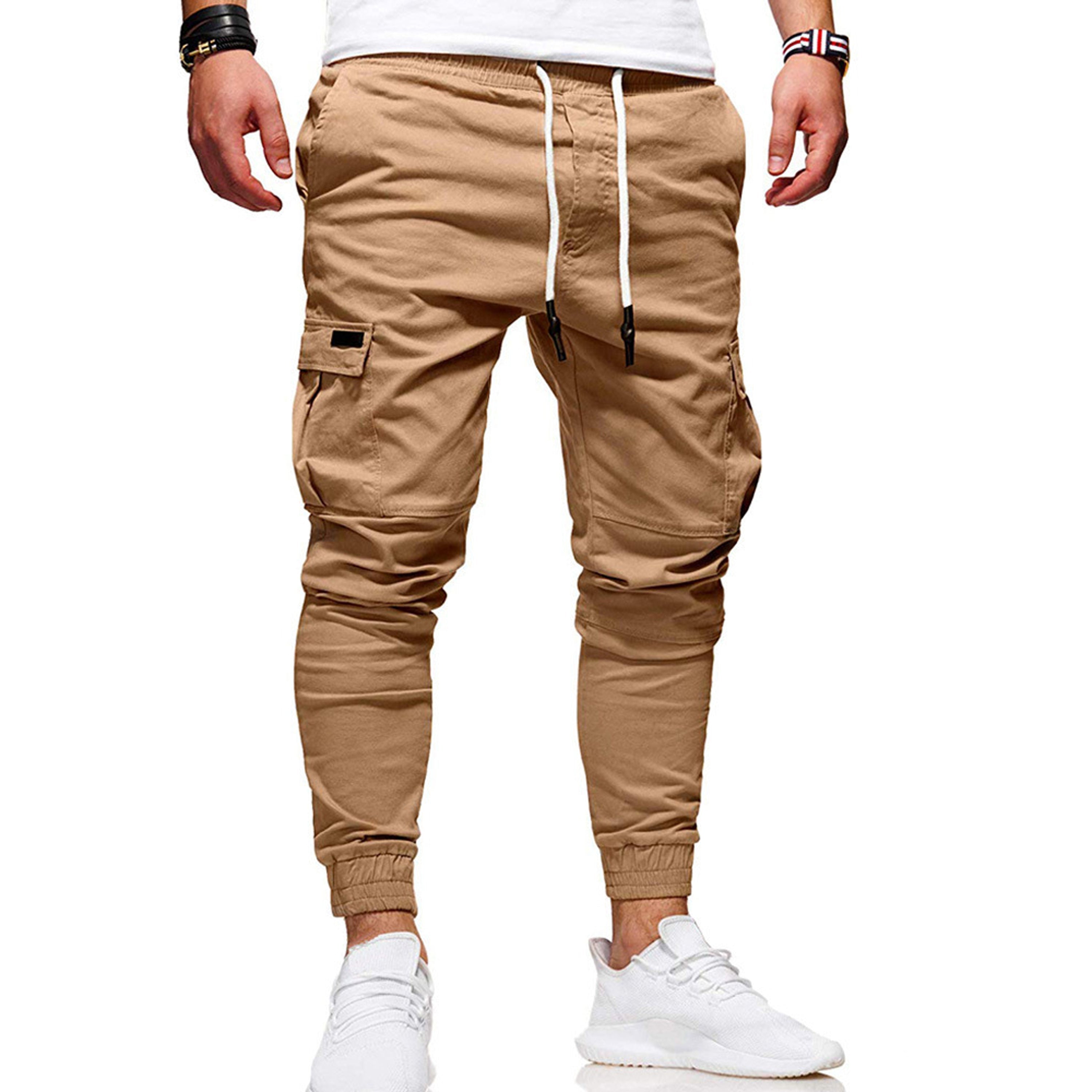 Pantalon Cargo Jogger Slim Fit Confortable pour Homme | Pantalon Utilitaire avec Poches Latérales