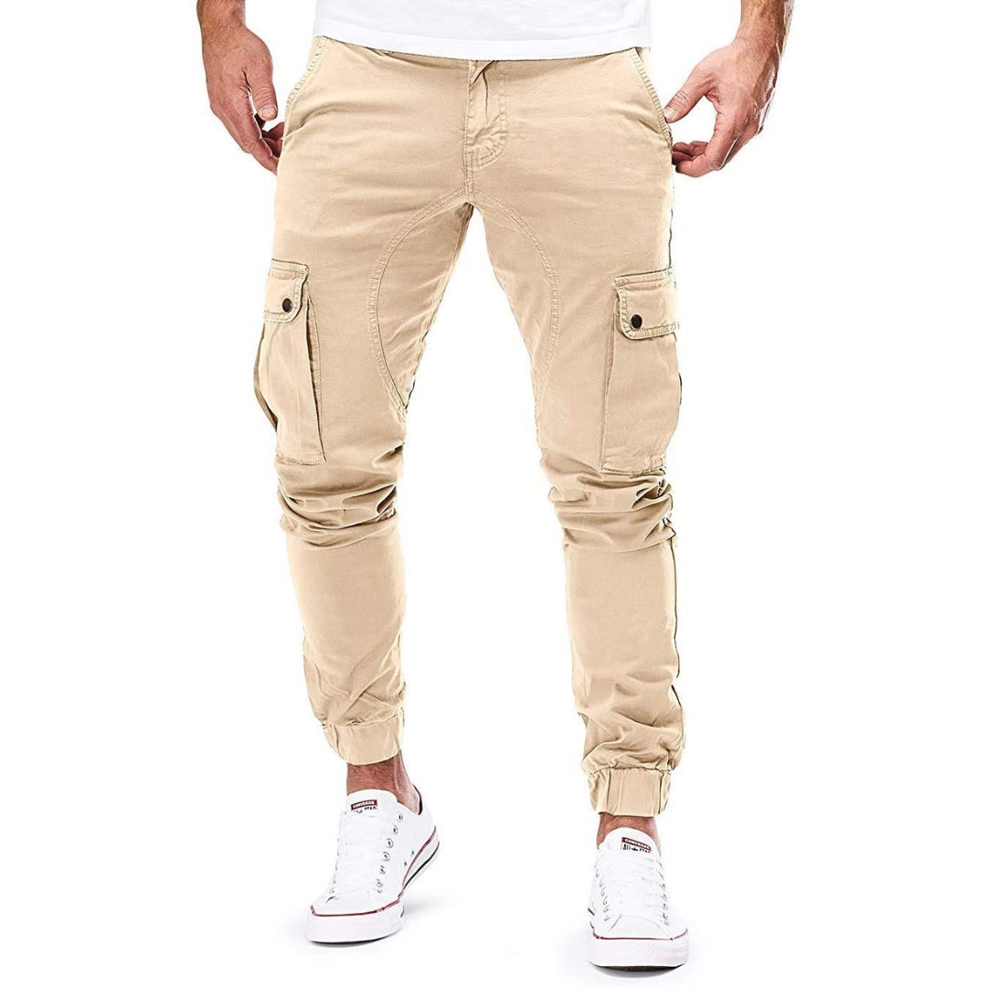 Pantalon Cargo Jogger Multi-Poches pour Homme | Pantalon Slim Fit Style Militaire