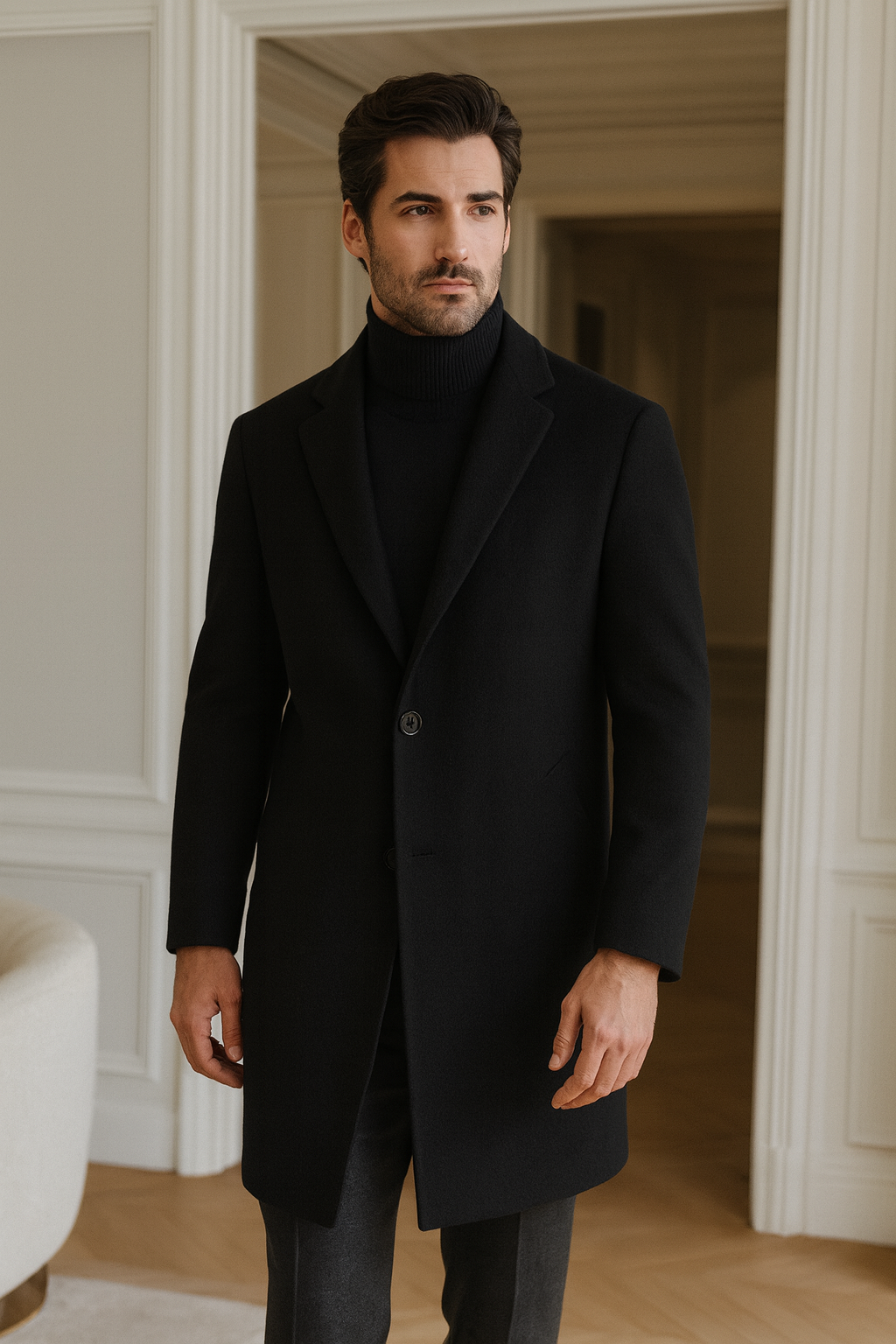 ByBellini | Manteau Classique en Laine pour Homme
