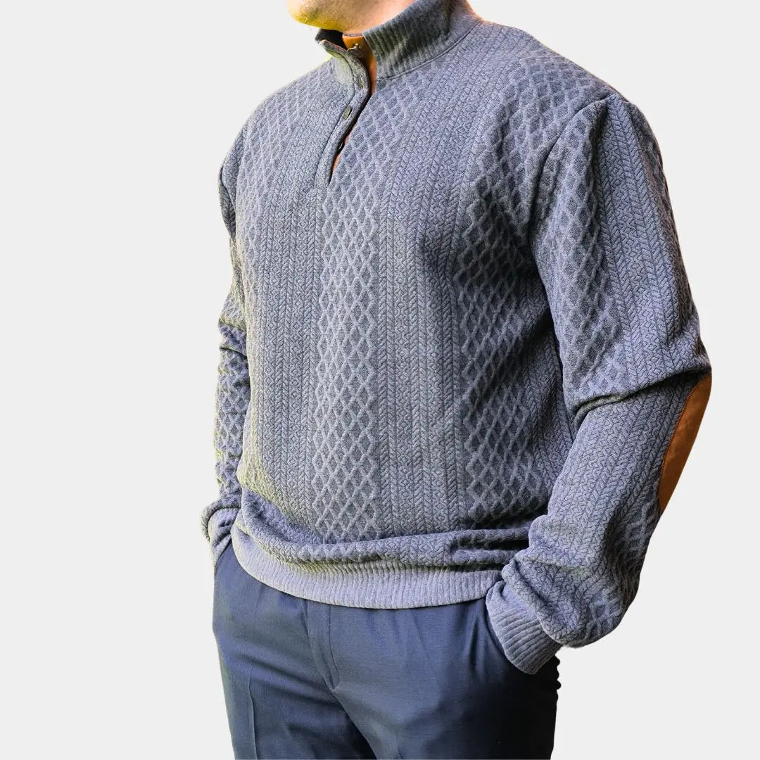Bellini | Pull en maille col montant demi-zip