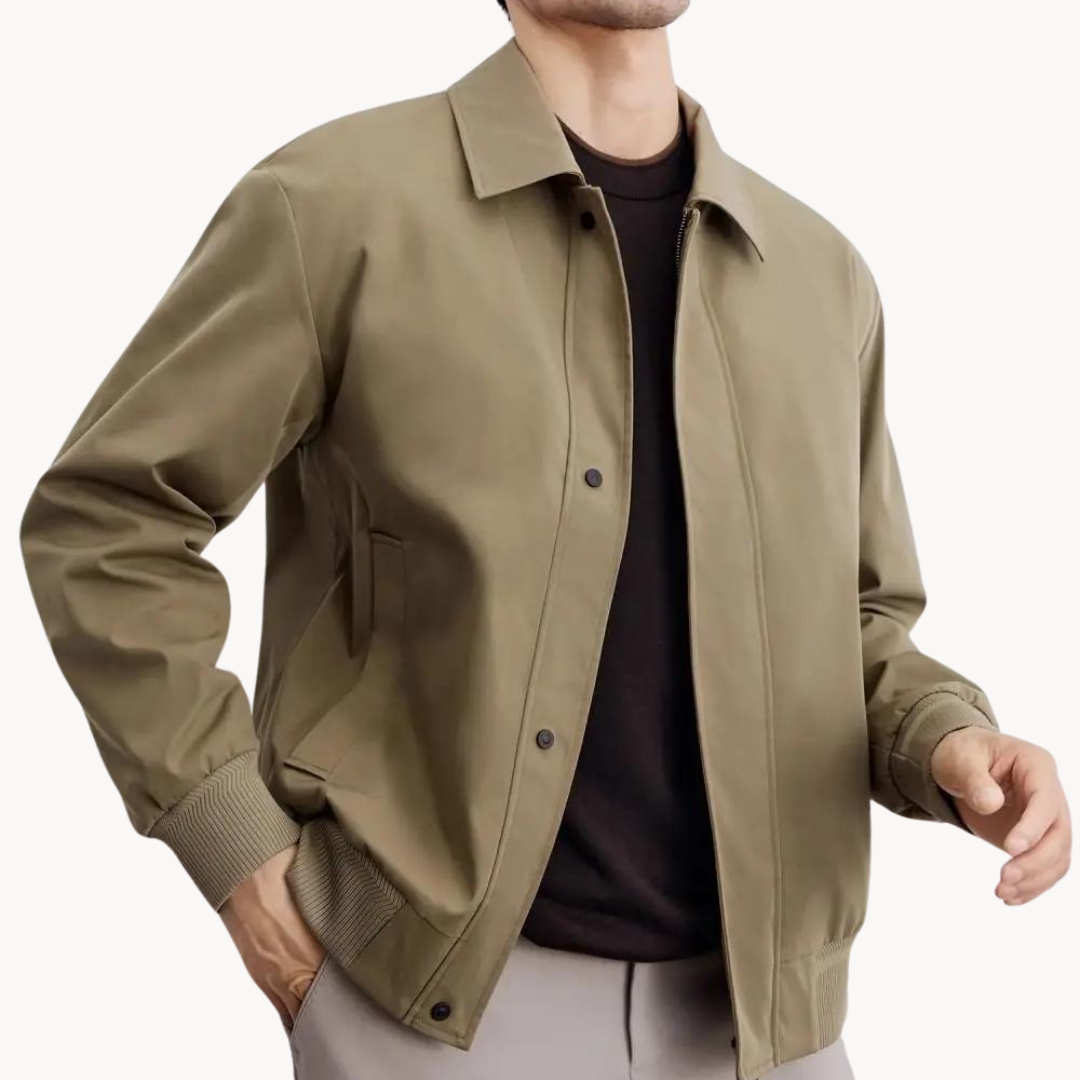 Veste Harrington Légère d’Hiver pour Homme | Veste Chaude à Coupe Ample