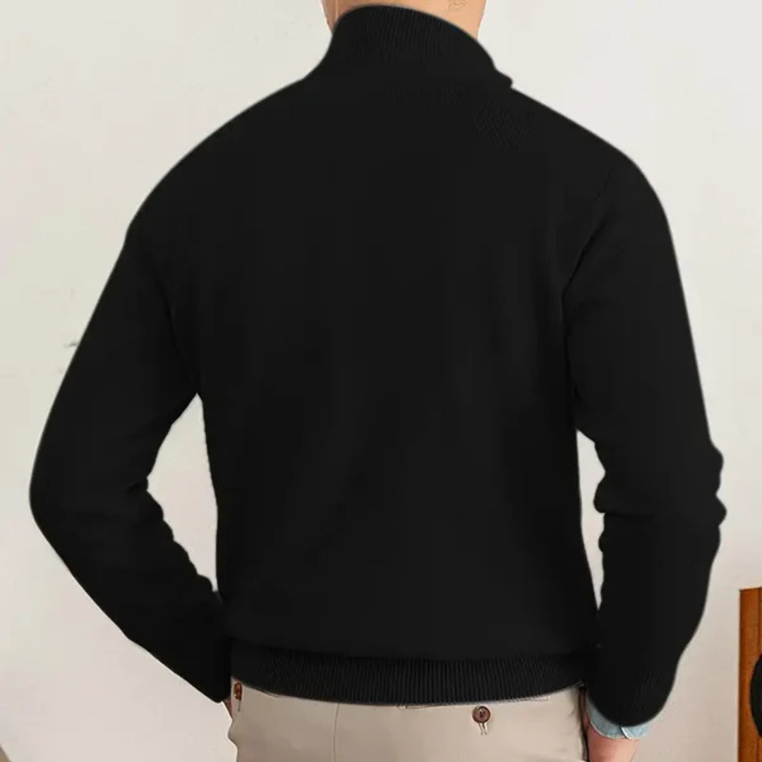 Pull en Maille à Demi-Zip pour Homme | Pull Chaud et Confortable d’Hiver