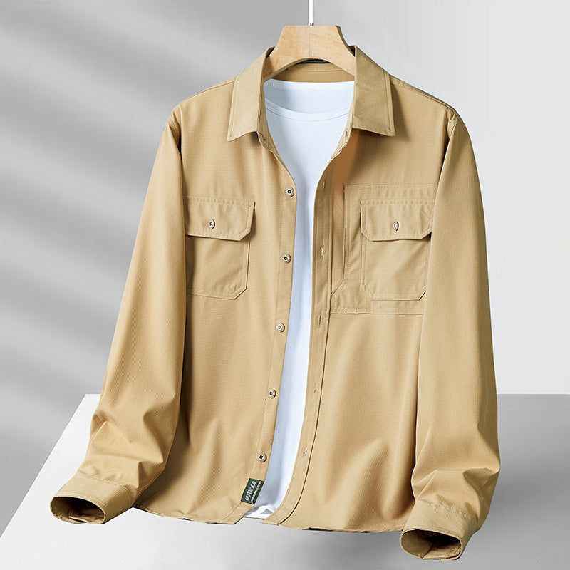 Surchemise Légère à Boutons pour Homme | Avec Poches Avant