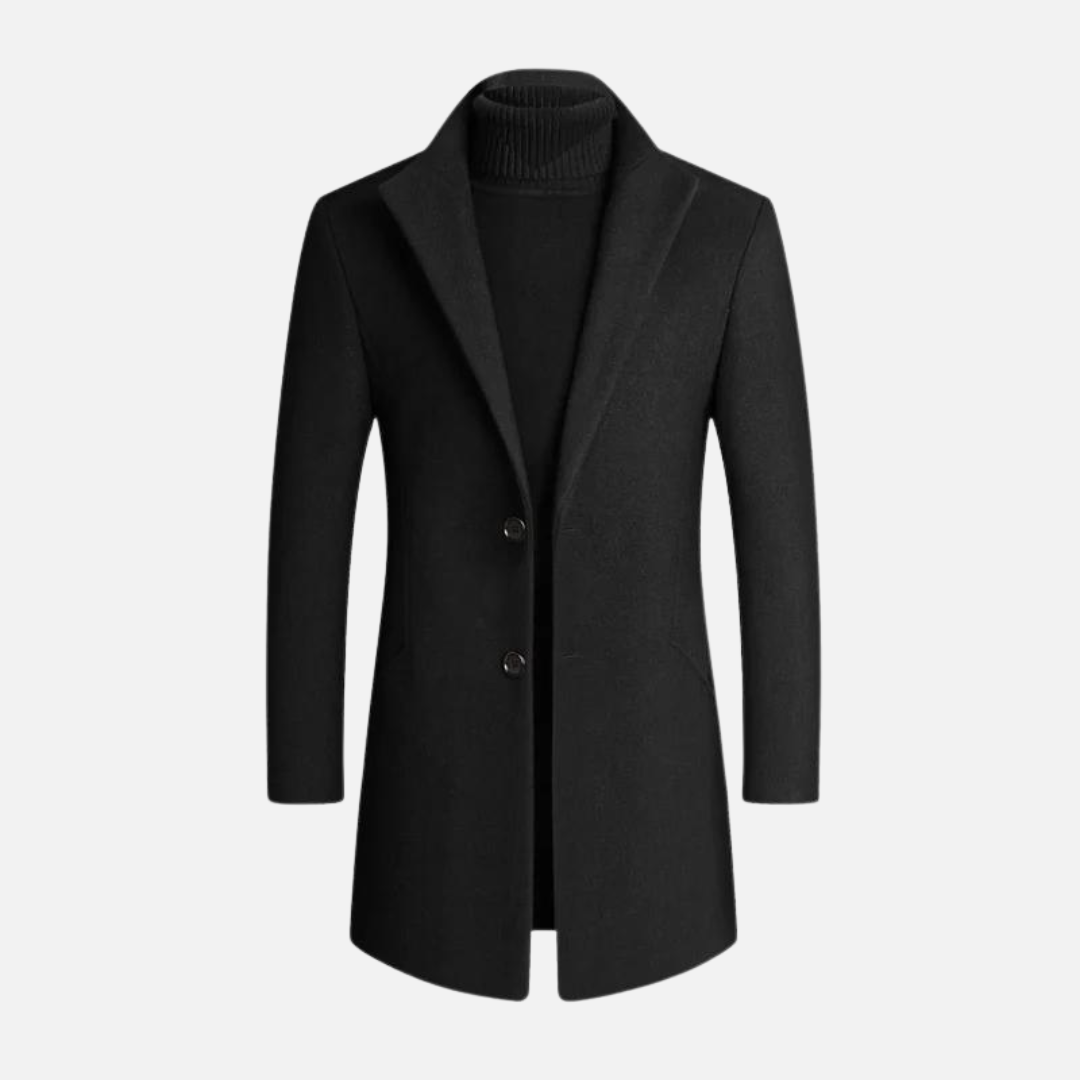 Manteau Long Classique Slim Fit d’Hiver pour Homme | Manteau Chaud