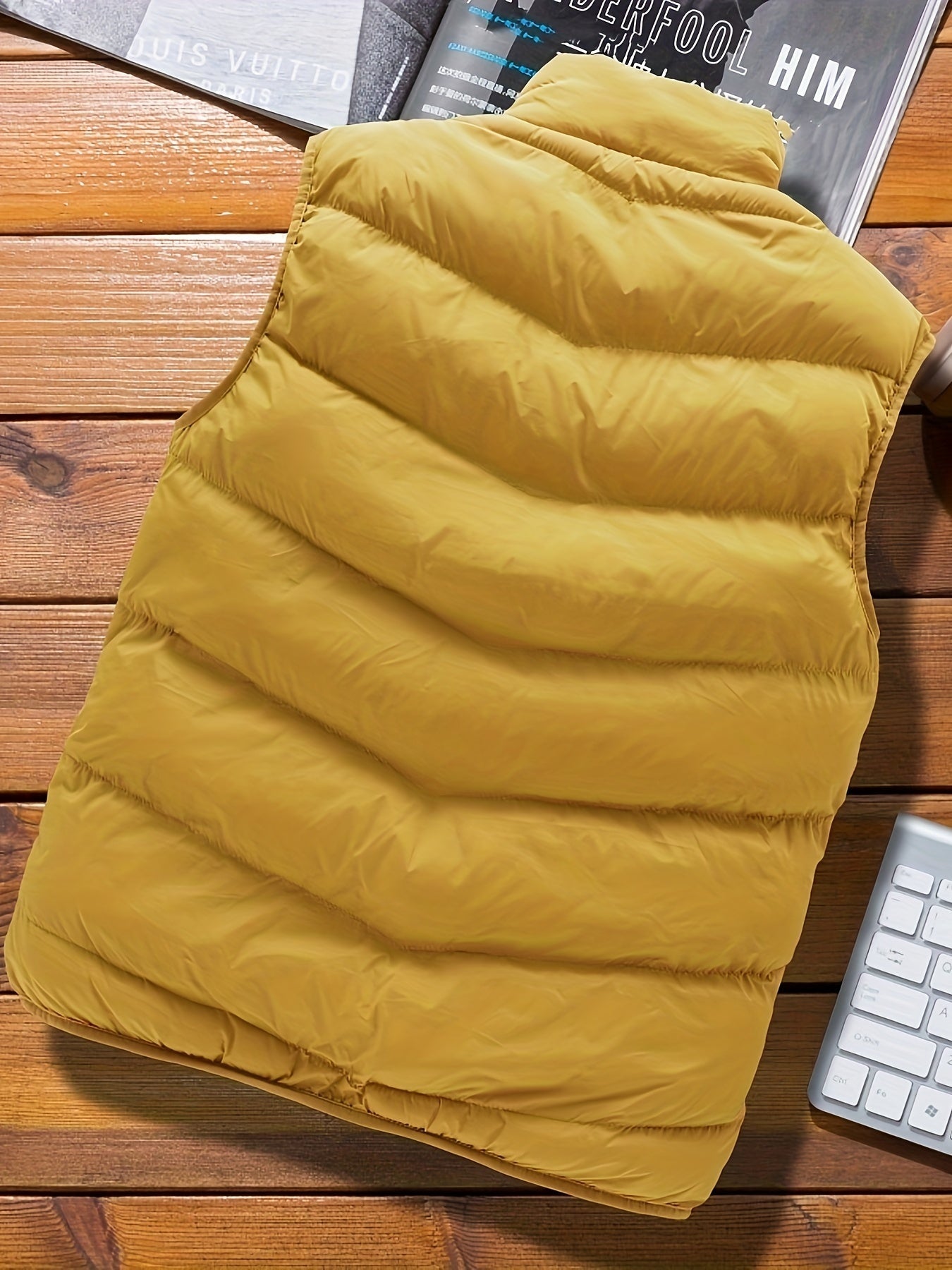 Doudoune Sans Manches Légère pour Homme | Veste Matelassée Chaude d’Hiver