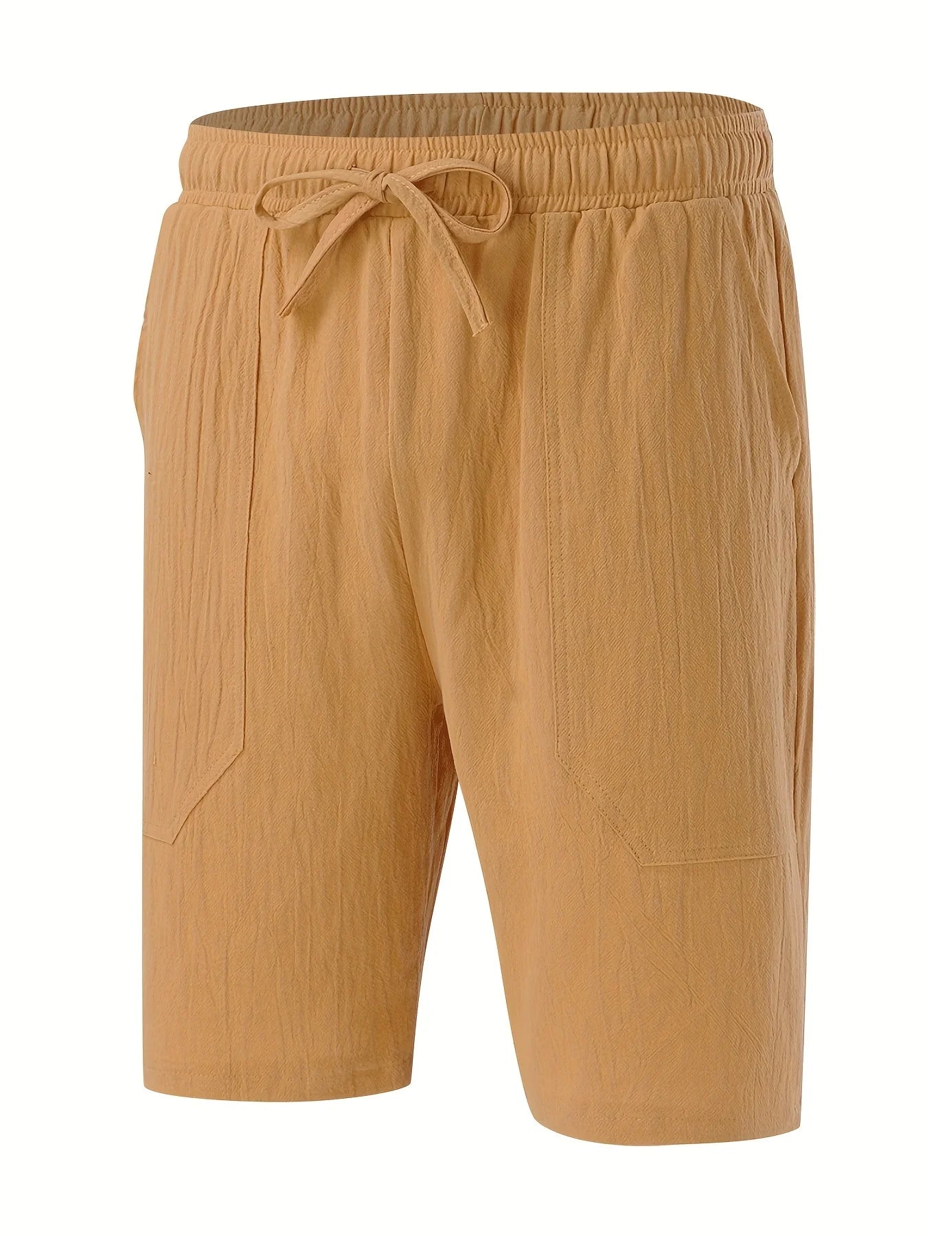 Bellini | Short en Coton et Lin Avec Taille Élastique