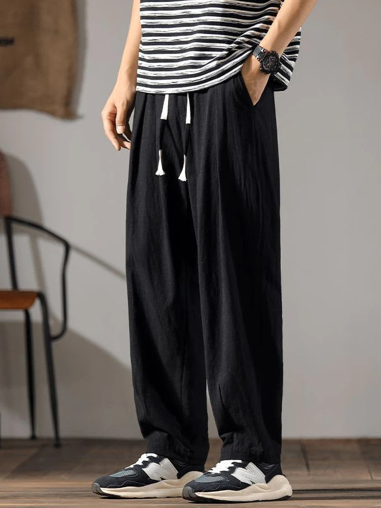 Bellini | Pantalon Droit en Lin et Coton Premium