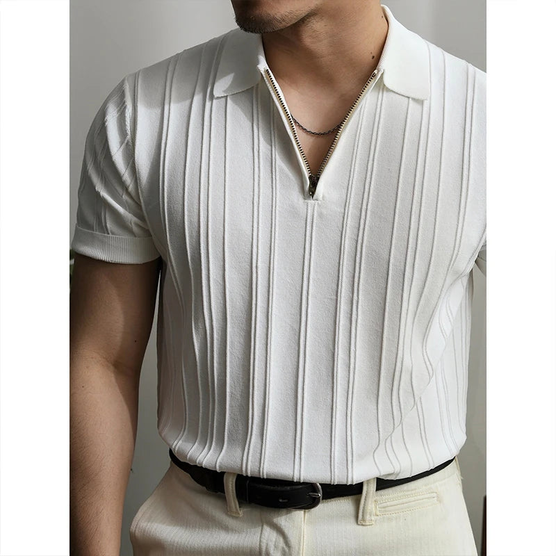 Bellini | Polo Zippé en Maille Légère