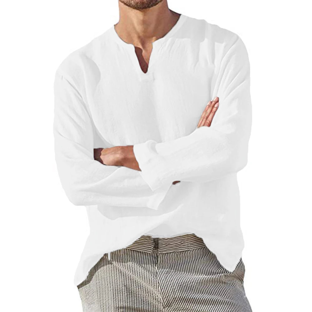 Bellini | Chemise en Coton et Lin Respirante Pour Homme