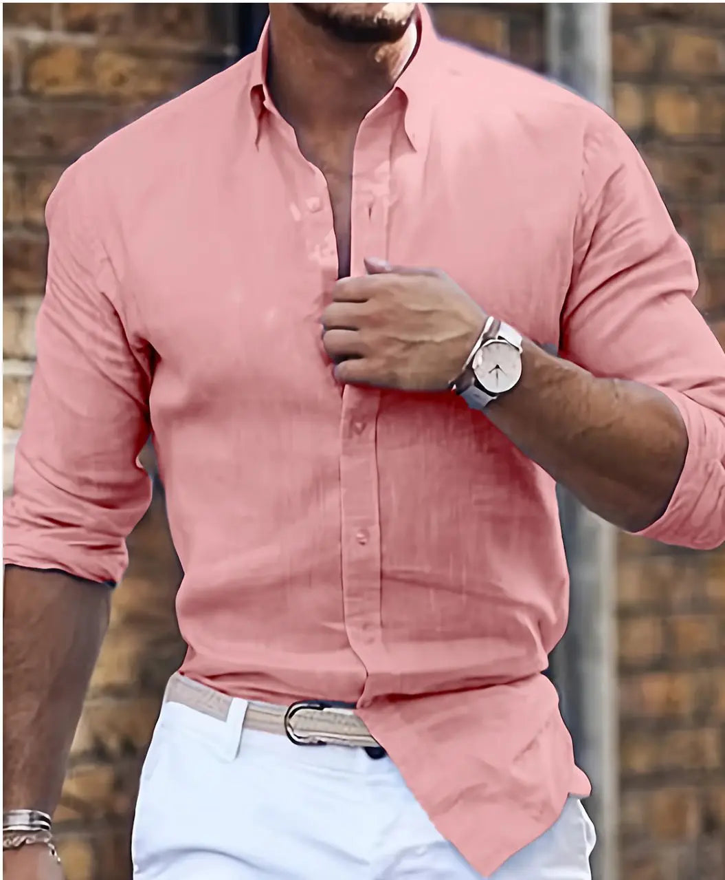 Bellini | Chemise en Lin Décontractée à Manches Longue